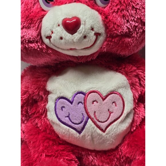 Care Bears 2006 ALWAYS THERE BEAR 12" Red Fluffy Floppy Plush Stuffed Animal - Picture 2 of 9